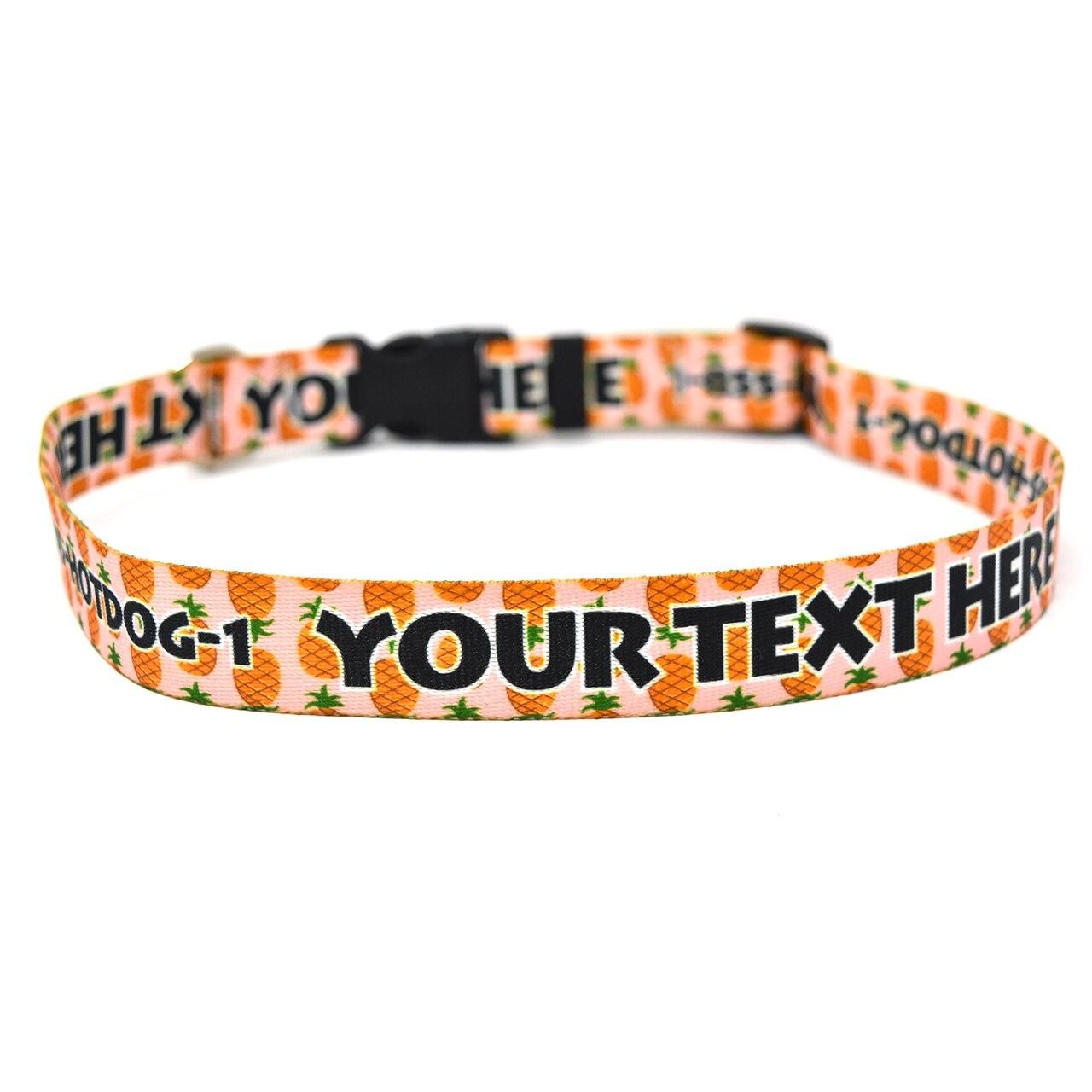 Pineapple Dog Collar Yellow Dog Design