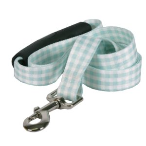 Southern Dawg Gingham Red Dog Leash with Comfort Grip Handle 