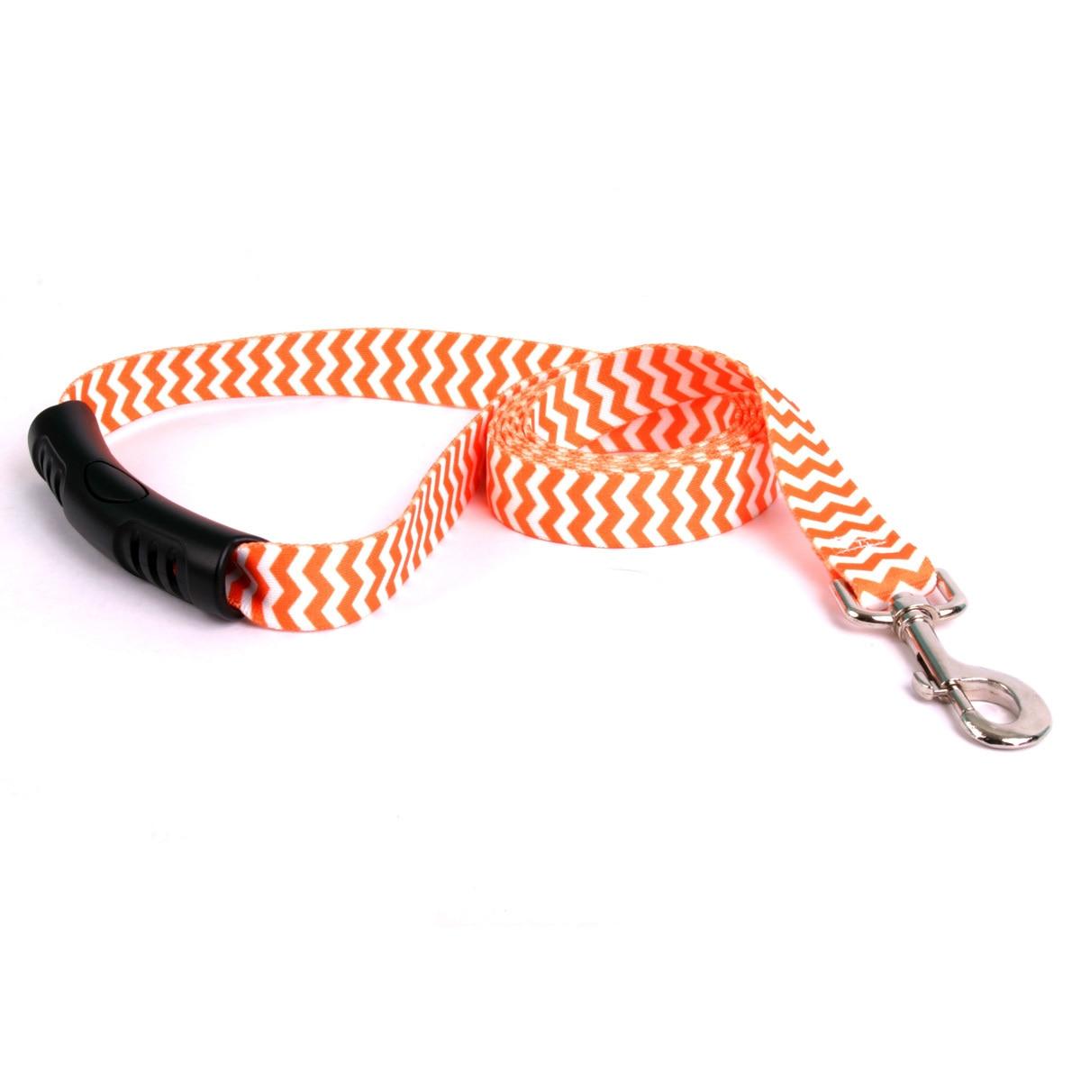 Chevron Tangerine EZGrip Dog Leash by Yellow Dog Design, Inc Order